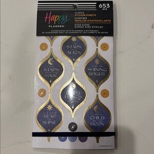 Happy Planner Brand New STAR SIGNS
Sticker Book - 653 pieces